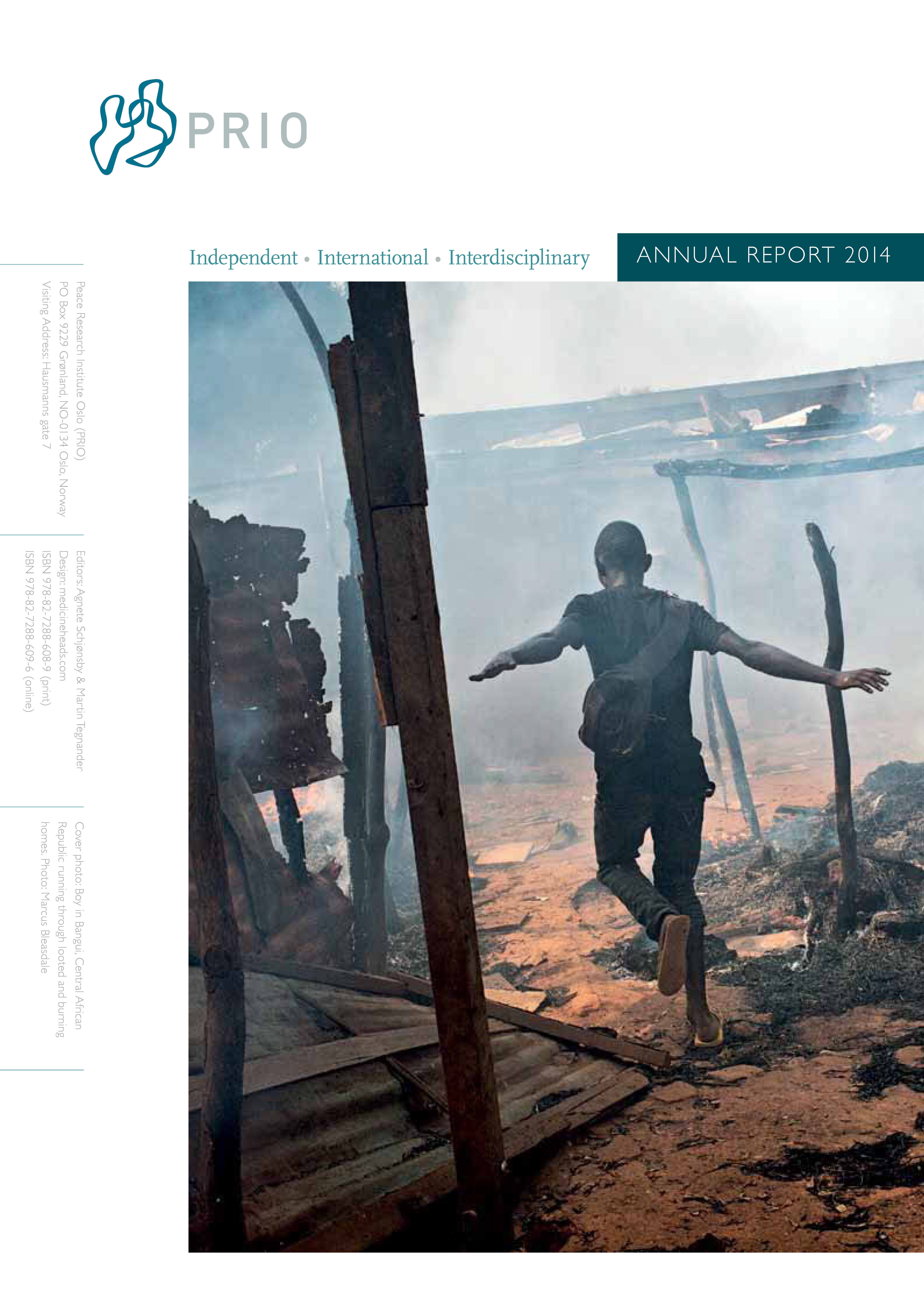 PRIO Annual Report 2014 front cover